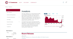 Desktop Screenshot of investors.chefswarehouse.com