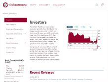 Tablet Screenshot of investors.chefswarehouse.com